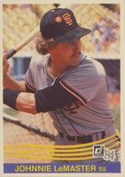 1984 Donruss #649 Johnnie LeMaster Baseball Card