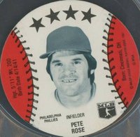 1982 On Deck Cookies Discs  # Pete Rose Baseball Card