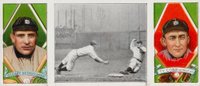 1912 Hassan Triple Folders # Fast Work at Third O'Leary/Cobb Baseball Card
