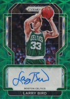 2021 Panini Prizm Signatures #SGLBD Larry Bird Green Choice Basketball Card