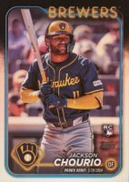 2024 Topps Update #US155 Jackson Chourio Rainbow Foil Baseball Card