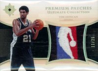 2005 Upper Deck Ultimate Collection Premium Patches #PP-TD Tim Duncan Basketball Card