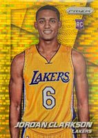 2014 Panini Prizm #287 Jordan Clarkson Gold Pulsar Prizm Basketball Card