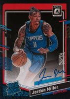 2023 Panini Donruss Optic #279 Jordan Miller Signature-Black Pandora Basketball Card