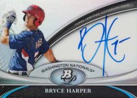 2011 Bowman Platinum Prospects Autographs #BH Bryce Harper Baseball Card