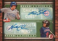 2014 Bowman Draft Dual Draftees #DD-SG Kyle Schwarber/Nick Gordon Autograph Baseball Card