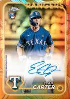 2024 Topps Gilded Collection Topps Chrome Gold Autographs #CGAEC Evan Carter Baseball Card
