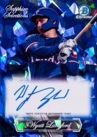 2023 Bowman Draft Sapphire Edition Sapphire Selections Autograph #SSAWL Wyatt Langford Baseball Card