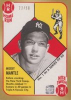 2021 Topps X Mickey Mantle Collection #1 Mickey Mantle Gold Baseball Card