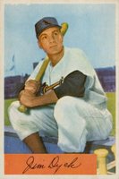 1954 Bowman #85a Jim Dyck .947/.960 Field Avg Baseball Card