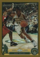 2003 Topps Chrome #48 Ray Allen Gold Refractor Basketball Card