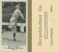 1916 Herpolsheimer Co. #195 Joe Wood Baseball Card