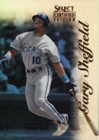 1996 Select Certified #3 Gary Sheffield Mirror Blue Baseball Card