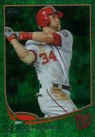 2013 Topps #369 Bryce Harper Emerald Baseball Card