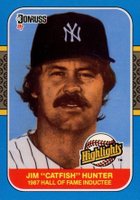 1987 Donruss Highlights #19 Catfish Hunter Baseball Card