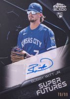2022 Topps Chrome Black Super Futures Autographs #BWJ Bobby Witt Jr. Baseball Card