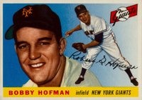 1955 Topps #17 Bobby Hofman Baseball Card