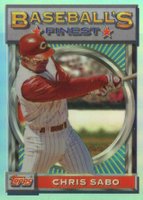 1993 Finest #39 Chris Sabo Refractor Baseball Card