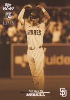 2024 Topps Black and White #25 Jackson Merrill Yellow Baseball Card