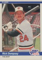1984 Fleer #644 Rick Dempsey The MVP Baseball Card