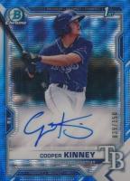 2021 Bowman Draft Chrome Draft Pick Autographs #CDACK Cooper Kinney Blue Wave Refractor Baseball Card