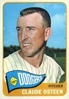 1965 Topps #570 Claude Osteen Short Print Baseball Card