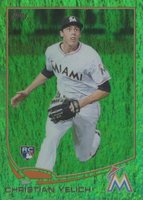 2013 Topps Update #US290 Christian Yelich Emerald Baseball Card