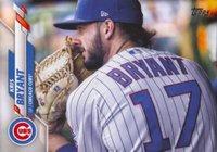 2020 Topps #455 Kris Bryant SSP-Glove at face Baseball Card