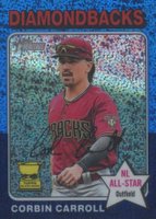 2024 Topps Heritage #372 Corbin Carroll Chrome-Blue Sparkle Baseball Card