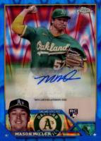 2023 Topps Chrome Update Autograph #ACMMI Mason Miller Blue Raywave Baseball Card