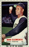 1964 Bazooka #14 Roberto Clemente Baseball Card