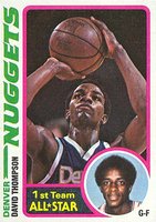 1978 Topps #100 David Thompson All-Star Basketball Card
