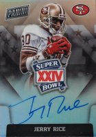 2023 Panini Donruss Super Bowl Signatures Prizm #SBXXIVJR Jerry Rice Football Card