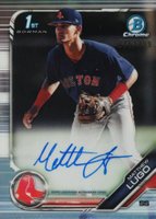 2019 Bowman Draft Chrome Draft Picks Autograph #CDAML Matthew Lugo Refractor Baseball Card