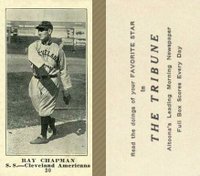 1916 Altoona Tribune #30 Ray Chapman Baseball Card