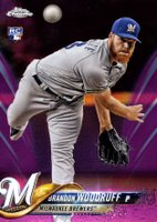 2018 Topps Chrome #179 Brandon Woodruff Pink Refractor Baseball Card