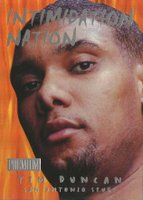 1998 Skybox Premium Intimidation Nation #10 Tim Duncan Basketball Card