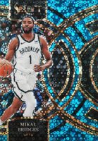 2023 Panini Select #167 Mikal Bridges Light Blue Disco Basketball Card