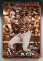 2024 Topps Chrome #5 Lawrence Butler Sepia Refractor Baseball Card