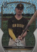 2023 Bowman Chrome Prospects #BCP171 Ethan Salas Shimmer Baseball Card