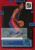 2022 Panini Donruss #205 Jaden Ivey Rated Rookie Signature-Red Choice Basketball Card