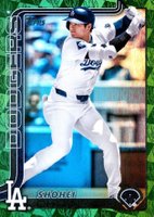 2025 Topps #1 Shohei Ohtani Spring Training Green Foilboard Baseball Card
