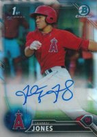 2016 Bowman Chrome Prospects Autographs #JJ Jahmai Jones Refractor Baseball Card