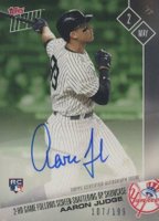 2017 Topps Now  #103A Aaron Judge Autograph-Green Baseball Card