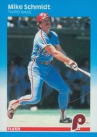 1987 Fleer #187 Mike Schmidt Baseball Card