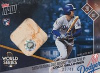 2017 Topps Now  #838B Cody Bellinger Game-Used Base-Blue Baseball Card
