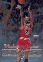 1998 Topps Chrome Back 2 Back #B1 Michael Jordan Basketball Card