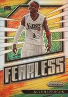 2022 Panini Prizm Fearless #3 Allen Iverson Silver Prizm Basketball Card