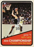 1972 Topps #241 ABA Championship Game #1 Pacers-Game 1 Basketball Card