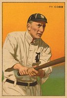 1912 Series of Champions # Ty Cobb Honest Long Cut Baseball Card